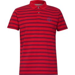 Koszulka polo w kolorze czerwonym. Czerwone koszulki męskie Esprit Men, xs, w paski, z bawełny, polo, bez rękawów. W wyprzedaży za 39,95 zł.