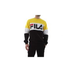 Bluzy Fila 681255 MEN STRAIGHT BLOCKED. Czarne bluzy męskie Fila, s, bez wzorów, bez kołnierzyka, bez rękawów, bez kaptura. Za 280,61 zł.