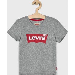 Levi's - T-shirt dziecięcy 104-176 cm. Szare t-shirty chłopięce Levi's®, z nadrukiem, z bawełny, bez rękawów. W wyprzedaży za 99,90 zł.