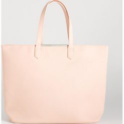 Torba shopper - Różowy. Różowe torby damskie na zakupy marki Sinsay, bez wzorów, bez dodatków. Za 49,99 zł.