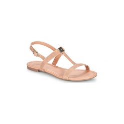 Sandały Esprit Pepe T-Strap. Brązowe sandały damskie Esprit, bez wzorów, bez obcasa, bez zapięcia. W wyprzedaży za 175,20 zł.