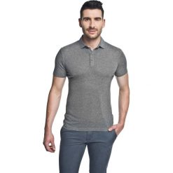 Koszulka polo piave szary. Szare koszulki męskie Recman, m, bez wzorów, polo, bez rękawów. Za 49,99 zł.