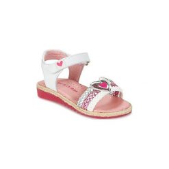 Sandały Dziecko Agatha Ruiz de la Prada BOULINA. Białe sandały dziewczęce marki Agatha Ruiz de la Prada, bez zapięcia. Za 231,20 zł.