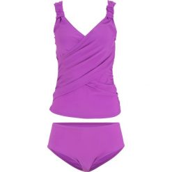 Tankini (2 części) bonprix fioletowy. Fioletowe stroje kąpielowe damskie bonprix, bez wzorów. Za 59,99 zł.