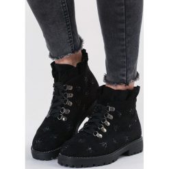 Czarne Botki Layering. Czarne botki damskie vices, bez obcasa, na obcasie, bez zapięcia. Za 109,99 zł.