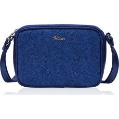 Listonoszka Milton ML01 Granatowy. Niebieskie listonoszki damskie Tagless, w paski, z materiału, przez ramię, bez dodatków. Za 55,97 zł.