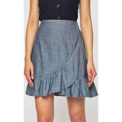 Vero Moda - Spódnica. Szare spódniczki damskie Vero Moda, na co dzień, s, bez wzorów, z bawełny, casualowe, mini, asymetryczne. W wyprzedaży za 59,90 zł.