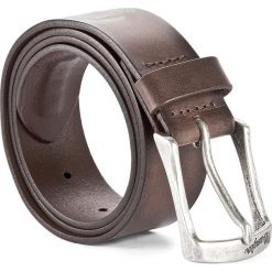 Pasek Męski WRANGLER - Magnetic Belt W0273U185 85 Brown. Brązowe paski męskie Wrangler, w paski, ze skóry. W wyprzedaży za 149,00 zł.