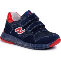 Sneakersy NATURINO - Sammy. 0012014900.01.1C23 M Navy/Rosso. Niebieskie trampki chłopięce Naturino, bez wzorów, z weluru, na rzepy. Za 329,00 zł.