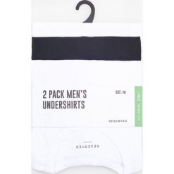 Podkoszulek z bawełny organicznej 2 pack - Biały. Białe podkoszulki męskie Reserved, s, bez wzorów, z bawełny, bez rękawów. Za 49,99 zł.