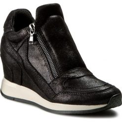 Sneakersy GEOX - D Nydame A D620QA 000MA C9999 Black. Czarne sneakersy damskie Geox, z gumy. W wyprzedaży za 419,00 zł.