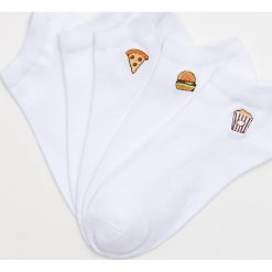 5 pack skarpetek z aplikacją - Wielobarwn. Szare skarpetki damskie marki House, z aplikacjami. Za 29,99 zł.