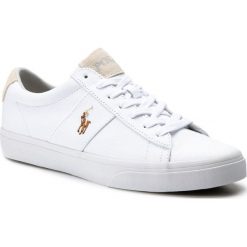 Tenisówki POLO RALPH LAUREN - Sayer 816749369003 White. Białe półbuty męskie Polo Ralph Lauren, na co dzień, bez wzorów, z zamszu, bez zapięcia. W wyprzedaży za 289,00 zł.