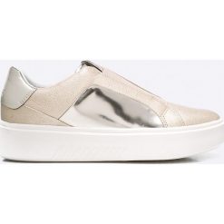 Geox - Buty. Szare buty sportowe damskie marki Geox, z materiału. W wyprzedaży za 359,90 zł.