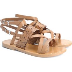 Twin-Set Sandały. Baleriny damskie Twin Set, bez wzorów, ze skóry, bez obcasa. Za 299,00 zł.