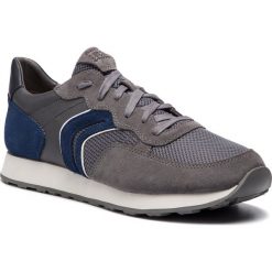 Sneakersy GEOX - U Vincit B U845VB 02214 C1F4R Grey/Dk Royal. Szare sneakersy męskie Geox, na co dzień, bez wzorów, ze skóry, klasyczne, bez zapięcia. W wyprzedaży za 299,00 zł.