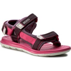 Sandały ECCO - Intrinsic Lite 70113250568 Grape/Beetroot. Różowe sandały dziewczęce ecco, z tworzywa sztucznego, bez zapięcia. Za 289,90 zł.