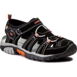 Sandały WALKY - CP40-857-1 Czarny. Czarne sandały chłopięce marki Walky, z materiału. Za 69,99 zł.