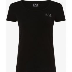 EA7 Emporio Armani - T-shirt damski, czarny. Czarne t-shirty damskie EA7 Emporio Armani, s, z aplikacjami, bez kołnierzyka. Za 379,95 zł.