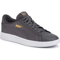 Sneakersy PUMA - Smash V2 L 365215 20 Castlerock/Team Gold/White. Szare sneakersy męskie Puma, na co dzień, bez wzorów, ze skóry ekologicznej, bez zapięcia. W wyprzedaży za 199,99 zł.