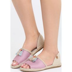 Espadryle damskie: Fioletowe Espadryle Harlequin