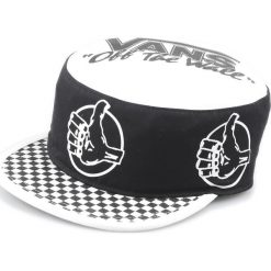 Vans BMX Czapka Czarny. Czarne czapki męskie Vans, z nadrukiem, z bawełny. Za 94,95 zł.