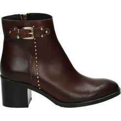 Botki - MERY-D-73 AMA. Brązowe botki damskie skórzane Venezia. Za 439,00 zł.