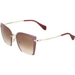 Okulary przeciwsłoneczne damskie: Miu Miu Okulary przeciwsłoneczne bordeaux