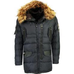 Parka "Biphone" w kolorze granatowym. Niebieskie parki męskie Geographical Norway Men, s, bez wzorów, bez kaptura. W wyprzedaży za 409,95 zł.