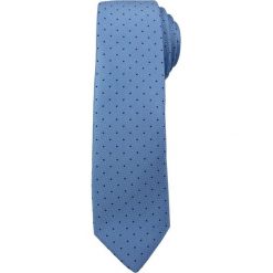 Modny i Elegancki Krawat Alties - Niebieski Groszek KRALTS0148. Niebieskie krawaty męskie Alties, w grochy, z tkaniny, eleganckie. Za 39,00 zł.