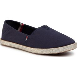 Espadryle TOMMY JEANS - Metallic Flexible Espadrille EN0EN00879 Twilight Navy C87. Niebieskie espadryle damskie Tommy Jeans, bez wzorów, z jeansu, bez obcasa, na płaskiej podeszwie. Za 229,00 zł.
