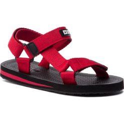 Sandały BIG STAR - DD274A284 Red. Czerwone klapki damskie BIG STAR, bez wzorów, z tworzywa sztucznego, bez obcasa. Za 79,00 zł.