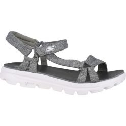 Skechers Go Walk Move 14248-GRY 38 Szare. Szare sandały damskie Skechers, bez wzorów, z tkaniny, sportowe, bez obcasa, bez zapięcia. W wyprzedaży za 149,99 zł.