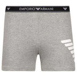 Szorty piżamowe Emporio Armani Underwear 164161 9P317 00748. Szare piżamy damskie Emporio Armani Underwear, m, bez wzorów, z elastanu, bez rękawów. W wyprzedaży za 129,00 zł.