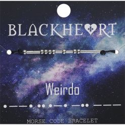 Blackheart Weirdo Morse Code Bransoletka srebrny/czarny. Szare bransoletki damskie marki Blackheart, z tworzywa sztucznego, srebrne. Za 32,90 zł.