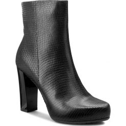 Botki GINO ROSSI - Serena DBH200-T14-QZ00-9900-F 99. Czarne botki damskie na obcasie marki Gino Rossi, z materiału. W wyprzedaży za 299,00 zł.