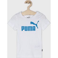 Puma - T-shirt dziecięcy 92-176 cm. Żółte t-shirty chłopięce marki Puma, z nadrukiem, z elastanu, bez rękawów. Za 59,90 zł.