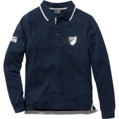 Shirt polo z długim rękawem Regular Fit bonprix ciemnoniebieski. Niebieskie koszulki polo męskie bonprix, s, bez wzorów, polo, z długim rękawem, długie. Za 44,99 zł.