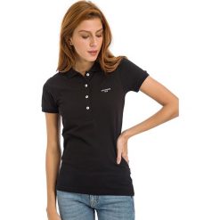 Koszulka polo w kolorze czarnym. Czarne koszulki damskie GALVANNI, xl, z haftami, polo. W wyprzedaży za 119,95 zł.