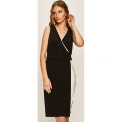 Lauren Ralph Lauren - Sukienka. Czarne sukienki damskie Lauren Ralph Lauren, bez wzorów, z elastanu, bez kołnierzyka, bez rękawów, mini, dopasowane. W wyprzedaży za 539,90 zł.