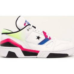Converse - Buty skórzane. Białe sneakersy męskie Converse, z okrągłym noskiem, na sznurówki. Za 439,90 zł.