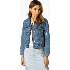 Guess Jeans - Damska kurtka jeansowa, niebieski. Niebieskie kurtki damskie Guess Jeans, m, z haftami, z jeansu, bez kaptura. Za 399,95 zł.