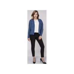 Sweter bez zapięcia, SWE150 jeans MKM. Niebieskie swetry damskie Mkm swetry, s, bez wzorów, z jeansu, bez rękawów, bez kaptura. Za 135,00 zł.