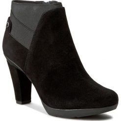 Botki GEOX - D Inspirat.St. B D64G9B 00021 C9999 Czarny. Czarne buty zimowe damskie Geox, ze skóry, na obcasie. W wyprzedaży za 349,00 zł.