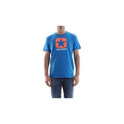 T-shirty z krótkim rękawem Converse 10004981. Niebieskie t-shirty męskie Converse, s, bez wzorów, bez kołnierzyka, krótkie. Za 87,61 zł.