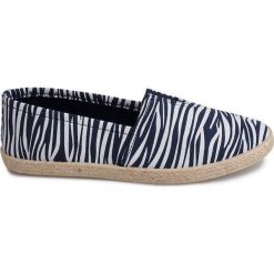 Niebieskie Trampki Espadryle Lniane TC-15 Niebieski. Niebieskie espadryle damskie ButyModne, bez wzorów, z gumy, bez obcasa. Za 59,00 zł.