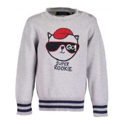 Blue Seven Chłopięcy Sweter Z Kotem, 68, Szary. Szare swetry chłopięce marki Blue Seven. Za 69,00 zł.