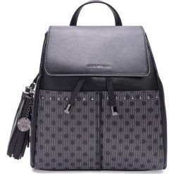 L'Atelier du Sac plecak Brooke 9127 czarny z pashmina. Czarne plecaki damskie L'Atelier du Sac, bez wzorów, eleganckie. Za 429,00 zł.