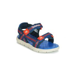 Sandały Dziecko Timberland PERKINS ROW WEBBING SNDL. Niebieskie sandały dziewczęce Timberland, bez zapięcia. Za 175,20 zł.