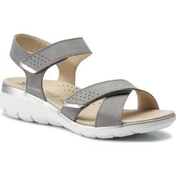 Sandały MEPHISTO - Kristina K4418 Steel. Szare klapki damskie Mephisto, bez wzorów, ze skóry, bez obcasa. W wyprzedaży za 489,00 zł.